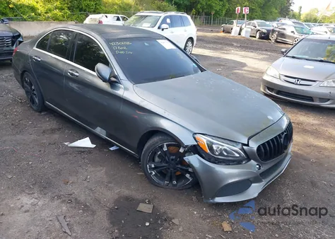 2017 Mercedes-Benz C 300 4Matic/Luxury 4Matic/Sport 4Matic из США, поврежденный, VIN 55SWF4KB3HU195859